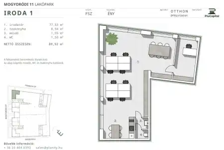 Eladó új építésű iroda, Budapest, XIV. kerület 90 m² 126.03 M Ft + Áfa