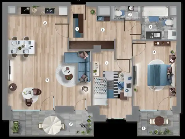 Eladó új építésű téglalakás, Budapest, XIII. kerület 3 szoba 75 m² 132.99 M Ft