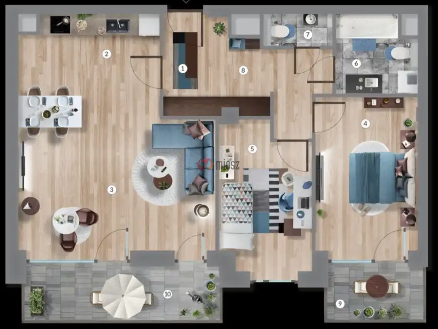 eladó új építésű téglalakás, Budapest, XIII. kerület