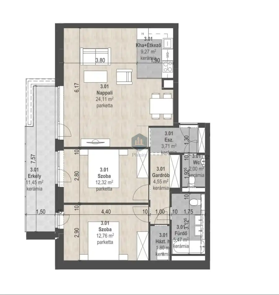 eladó új építésű téglalakás, Budapest, XIII. kerület