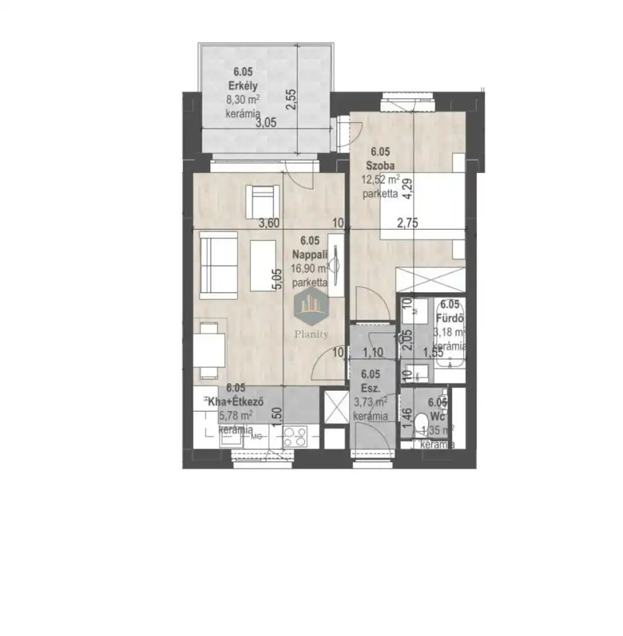 eladó új építésű téglalakás, Budapest, XIII. kerület