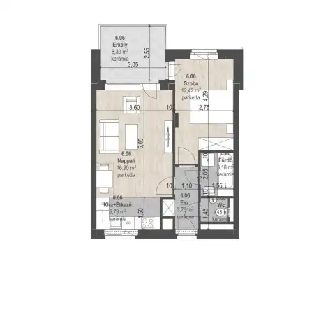 eladó új építésű téglalakás, Budapest, XIII. kerület