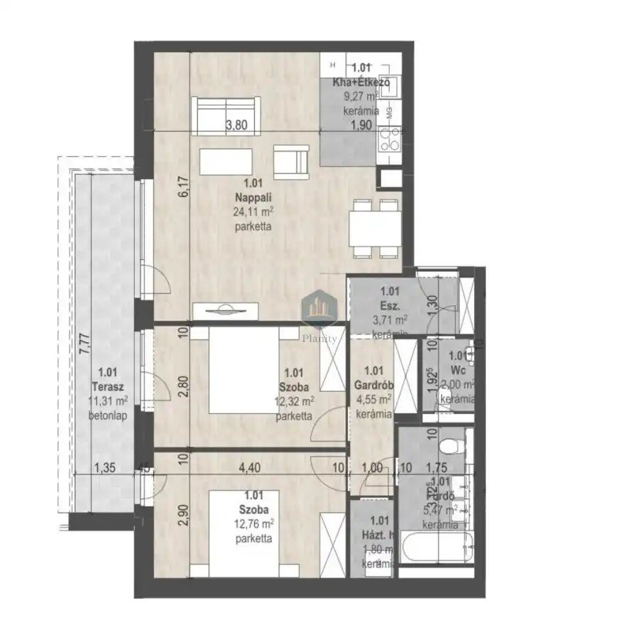 eladó új építésű téglalakás, Budapest, XIII. kerület