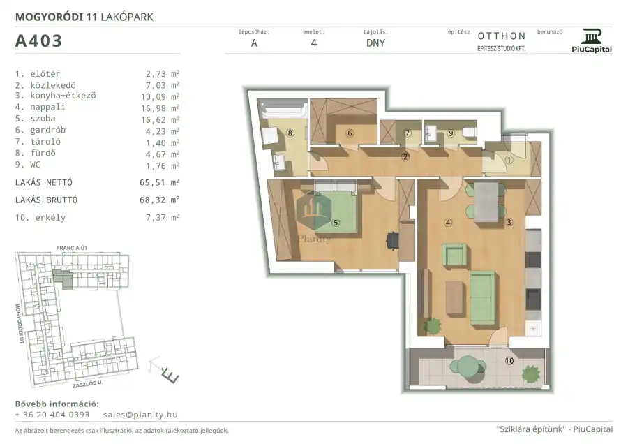 eladó új építésű téglalakás, Budapest, XIV. kerület