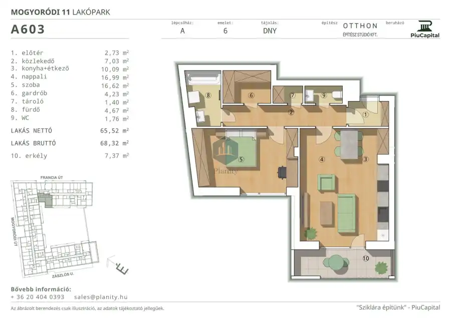 eladó új építésű téglalakás, Budapest, XIV. kerület