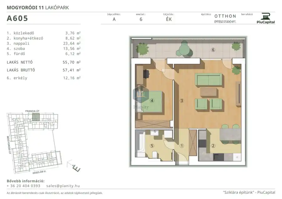 eladó új építésű téglalakás, Budapest, XIV. kerület