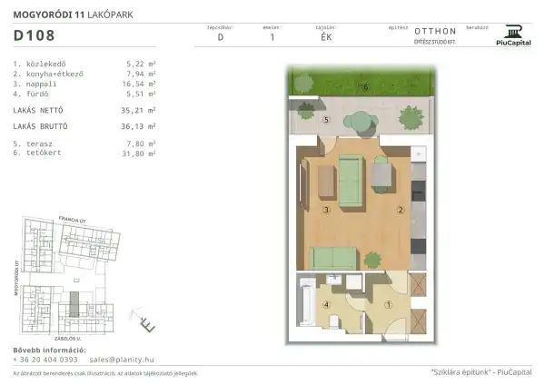 Eladó új építésű téglalakás, Budapest, XIV. kerület 1 szoba 35 m² 70.79 M Ft
