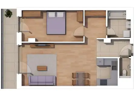 Eladó új építésű téglalakás, Budapest, XIV. kerület 2 szoba 56 m² 88 M Ft