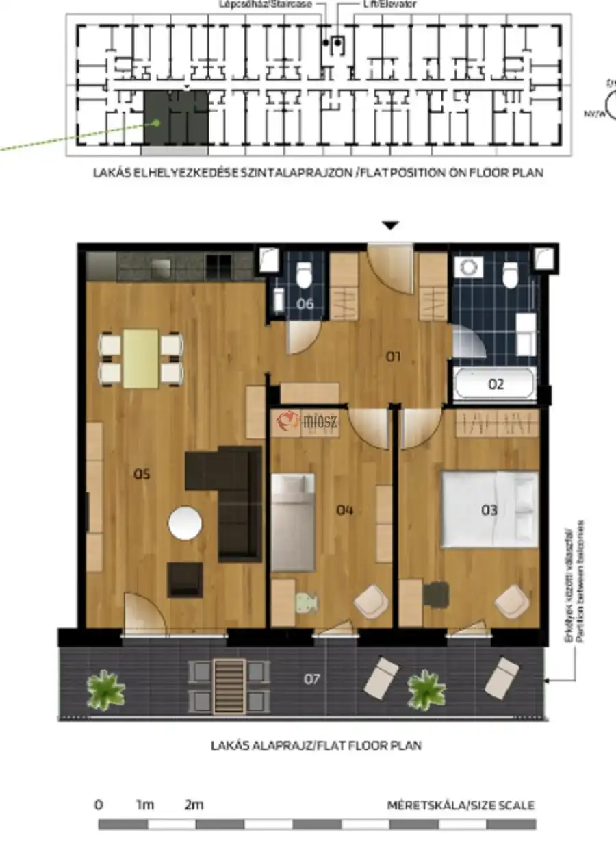 eladó új építésű téglalakás, Vác