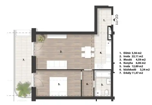 Eladó újszerű téglalakás, Budapest, XIV. kerület 2 szoba 52 m² 114.48 M Ft